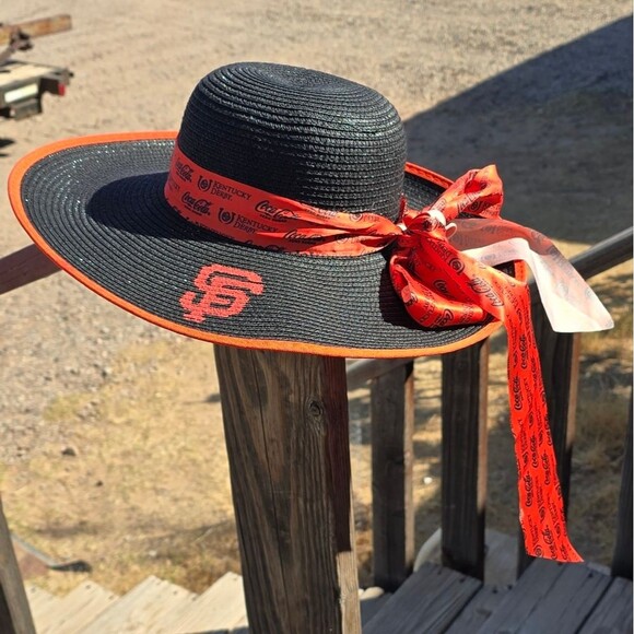 Coca Cola Kentucky Derby Hat Wide Brim Hat with coca cola  logo - Picture 1 of 11